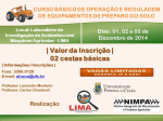 CURSO BÁSICO DE OPERAÇÃO E REGULAGEM DE IMPLEMENTOS DE PREPARO DO SOLO